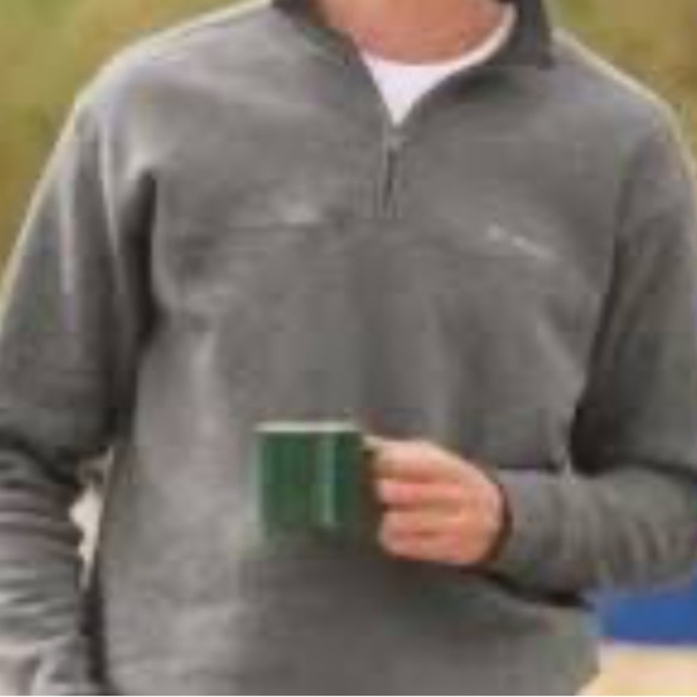 Columbia Men's Gray Half-Zip Sweater